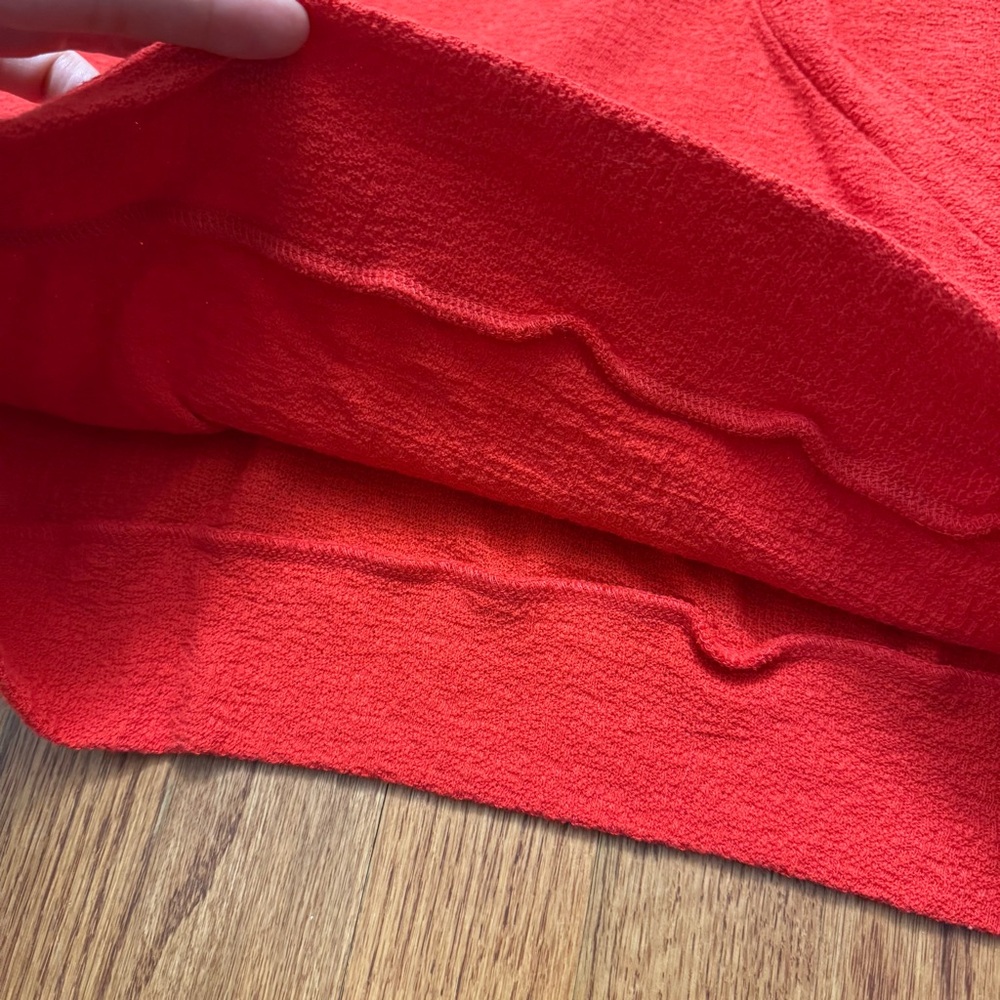 NWT J. Crew Faux Wrap Textured Crepe Top in Red size XS - Picture 10 of 13